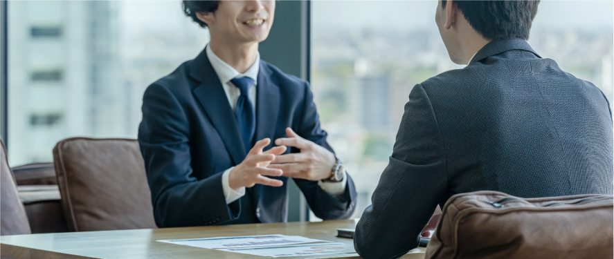 打合せをしている写真